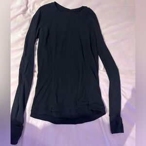 Lululemon Black Long Sleeve Athletic Top